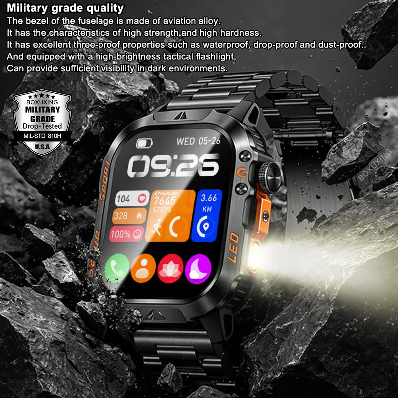 Reloj Inteligente Militar con Batería de 1200mAh