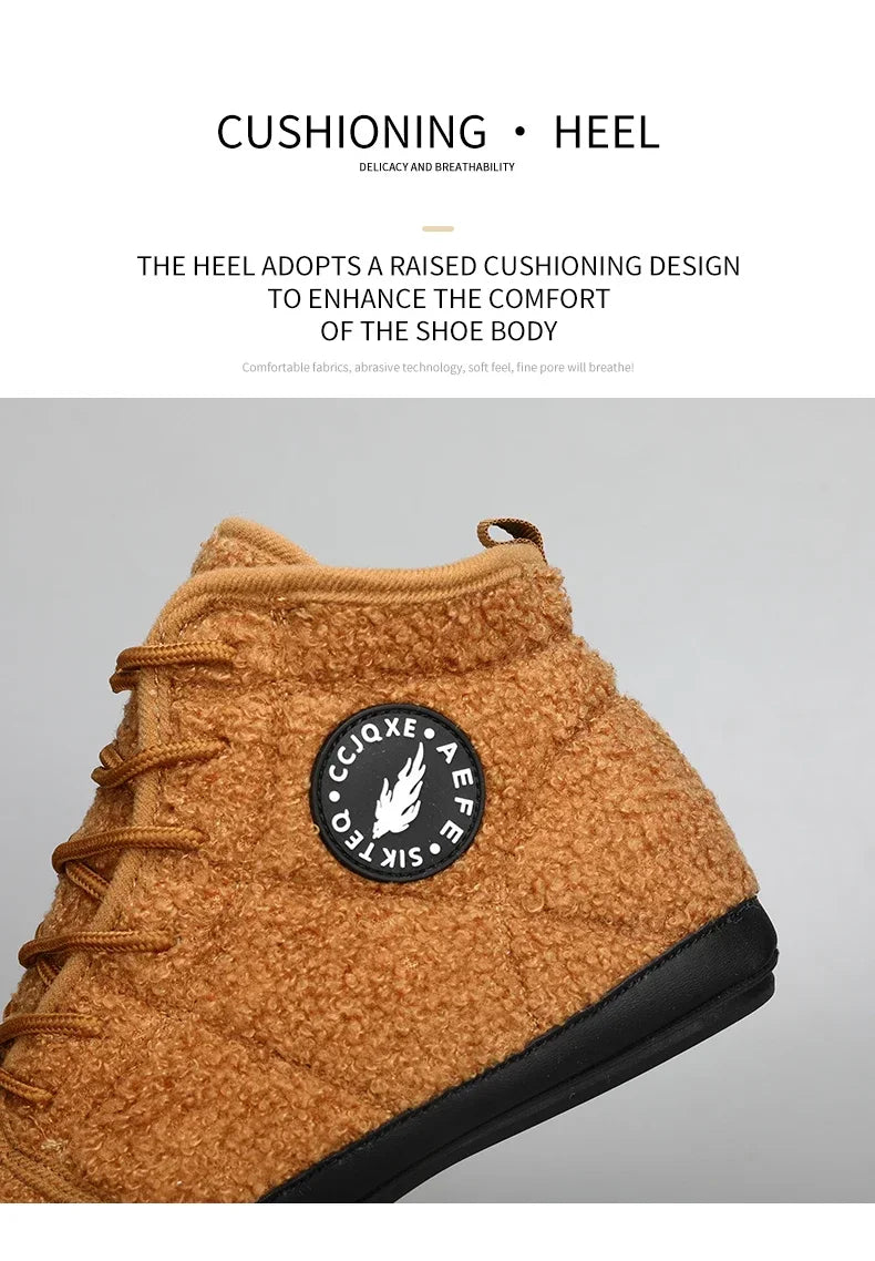 YRZL zapatos de algodón para hombre, zapatillas ligeras de invierno de alta calidad, mocasines de algodón para interiores de felpa, zapatos cálidos de invierno para hombre