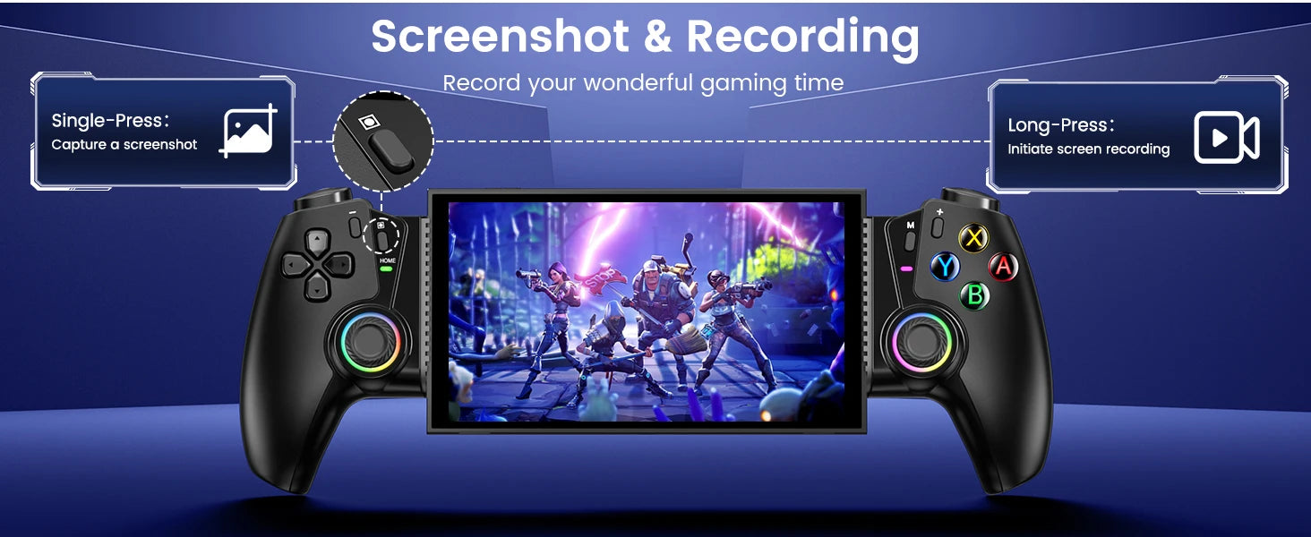 BEBONCOOL Bluetooth Gamepad controlador de juegos de efecto Hall para Nintendo Switch 2/Switch/Switch OLED/teléfono Android/iPhone