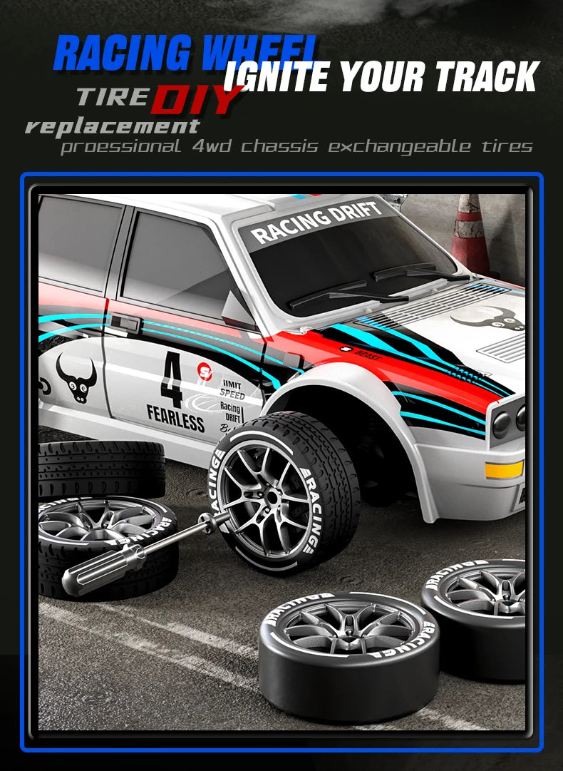 Mini Coche RC de Drift SG204 PRO 1:24, 2.4G, Alta Velocidad 4WD