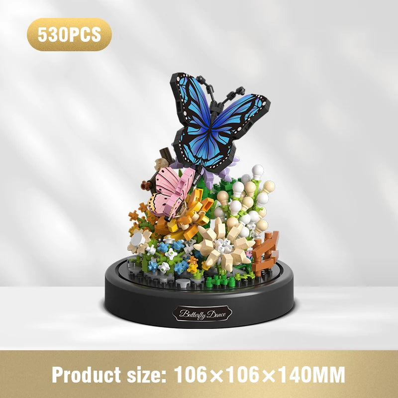 Set de Bloques de Construcción Flores Mariposas y Abejas