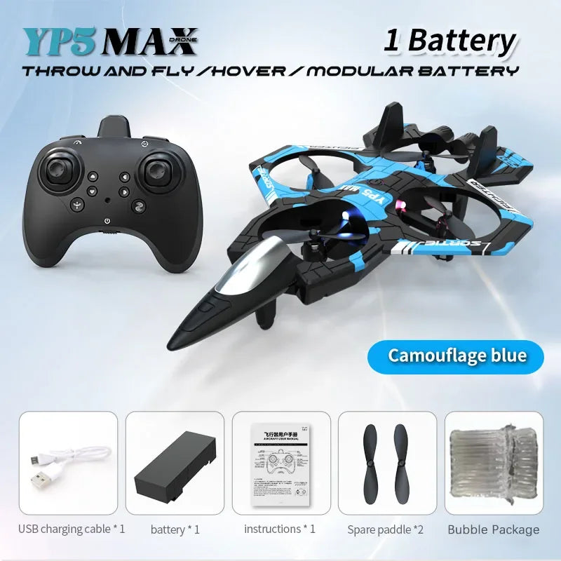Dron de Acrobacias YP5 MAX con Cámara HD, Plegable, Vuelo Orbital