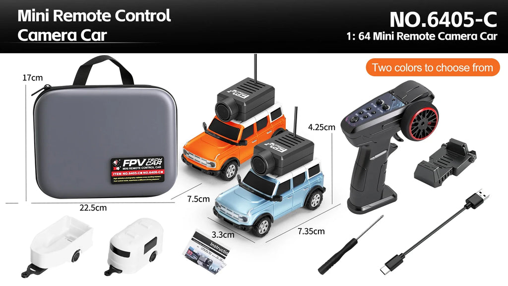 Auto RC WLtoys 1/64 Mini SUV con Cámara FPV 720P y Control por App
