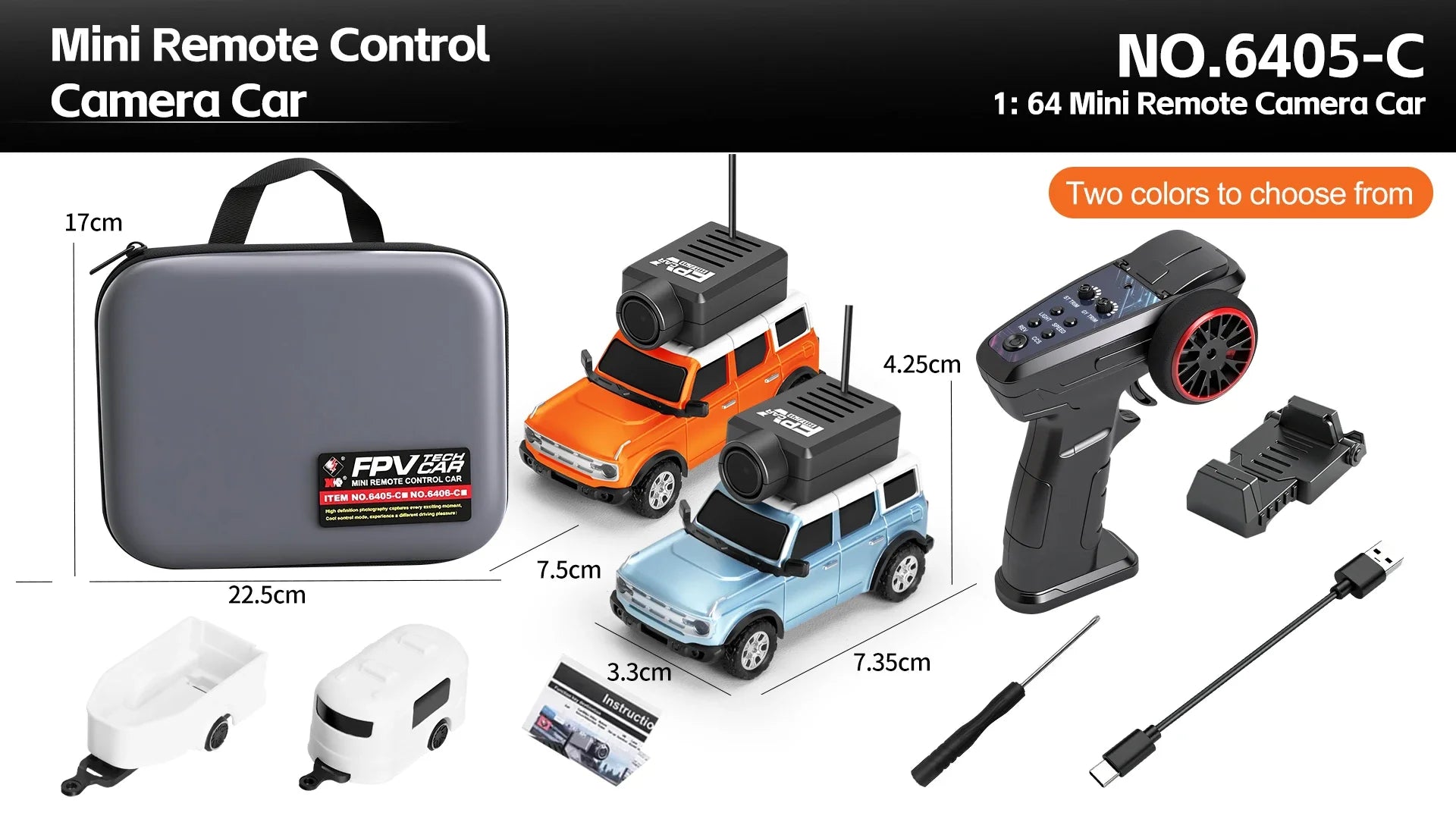 Auto RC WLtoys 1/64 Mini SUV con Cámara FPV 720P y Control por App
