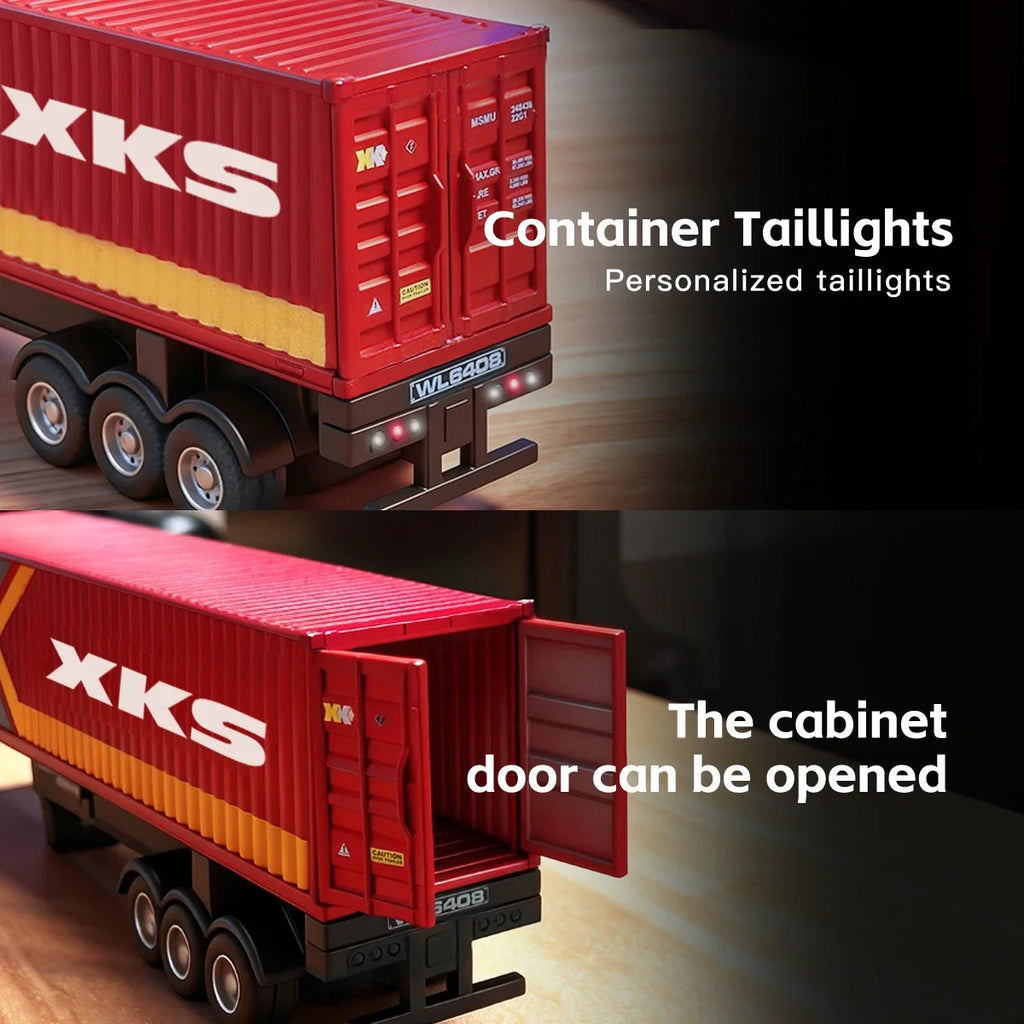 Camión Tractor RC WLtoys 6408 1:64 4WD con Luces y Bocina