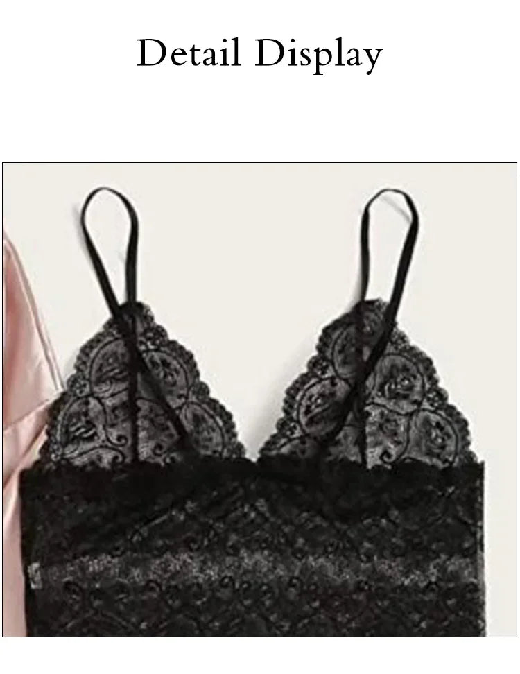 4 piezas ropa de dormir para mujer pijamas Ser con bata lencería de encaje Sexy Albornoz satén de seda ropa de dormir para el hogar bata