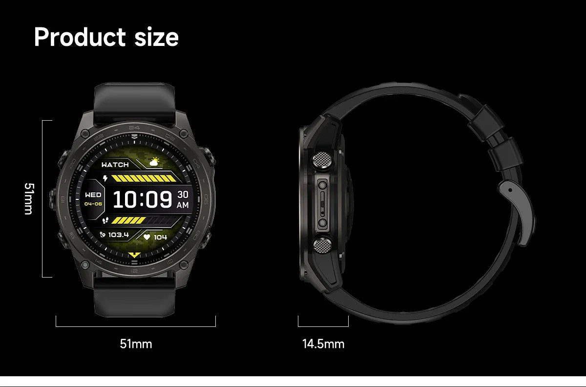 T8 Pro Reloj Inteligente AMOLED Brújula Altímetro