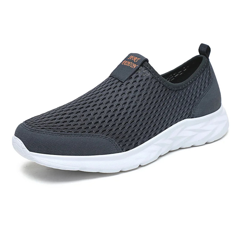 Zapatillas de deporte para hombre, zapatos informales transpirables para hombre, mocasines antideslizantes para exteriores para caminar, tenis ligeros a la moda para hombre, envío gratis