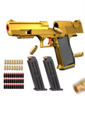 Pistola de juguete de bala suave de eyección de concha de águila del desierto, lanzador de espuma de pistola Airsoft, juegos de disparos CS, armas para niños, regalo