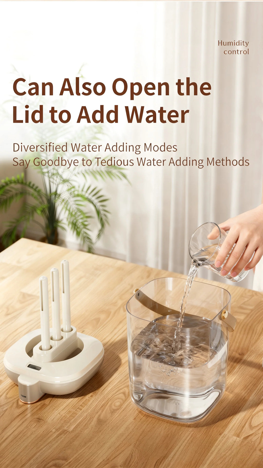 Humidificador Inteligente 3 Pulverizaciones 2L