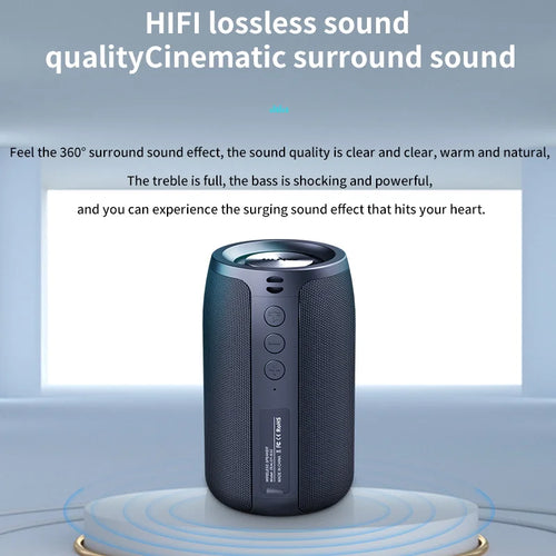 Altavoz inalámbrico Zealot-S32 para exteriores, Subwoofer portátil, resistente al agua IPX 6, emparejamiento Dual, batería de 1800mAh