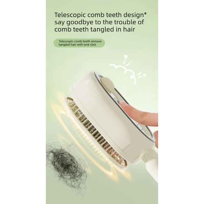 Peine eléctrico vaporizador con aceites esenciales para cabello, autolimpiante