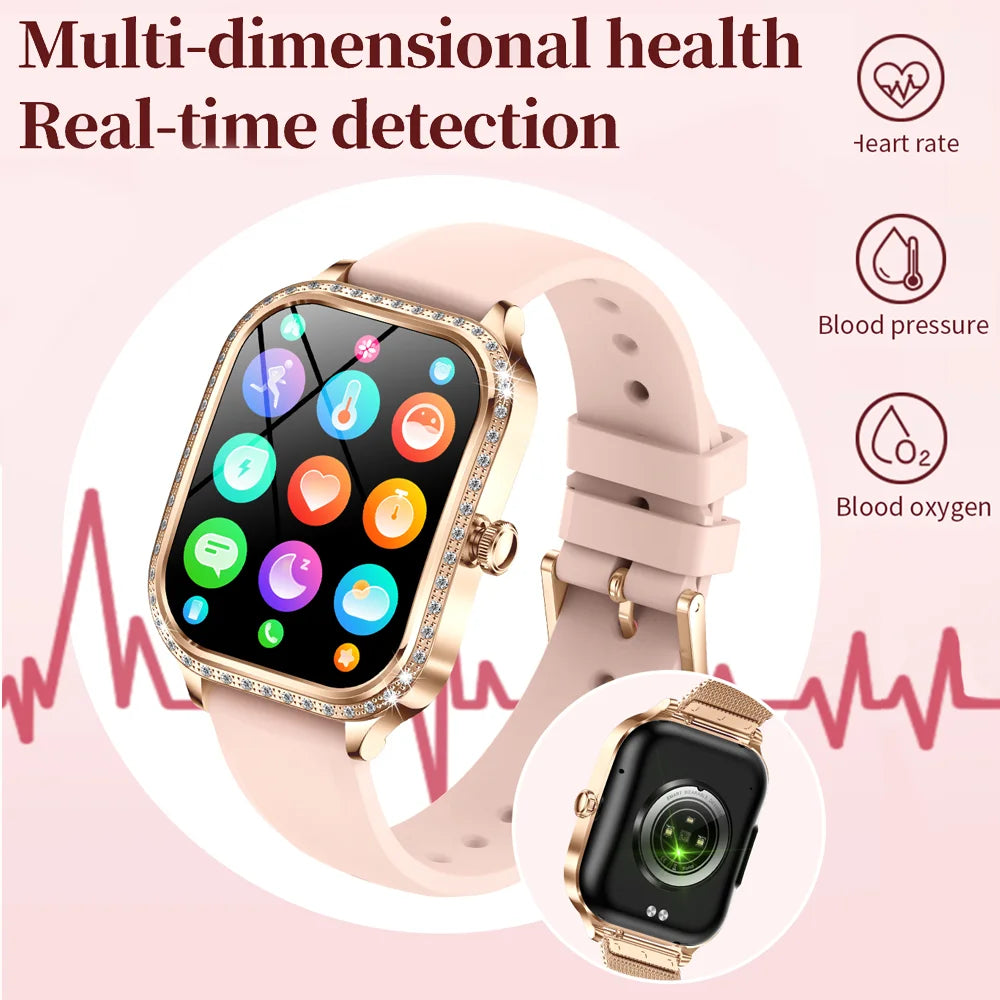 Reloj Inteligente Mujer HD 1.75 Fitness Bluetooth