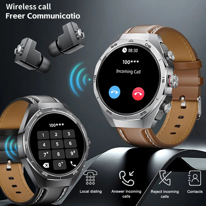 Reloj inteligente LIGE 2 en 1 con auriculares Bluetooth y NFC