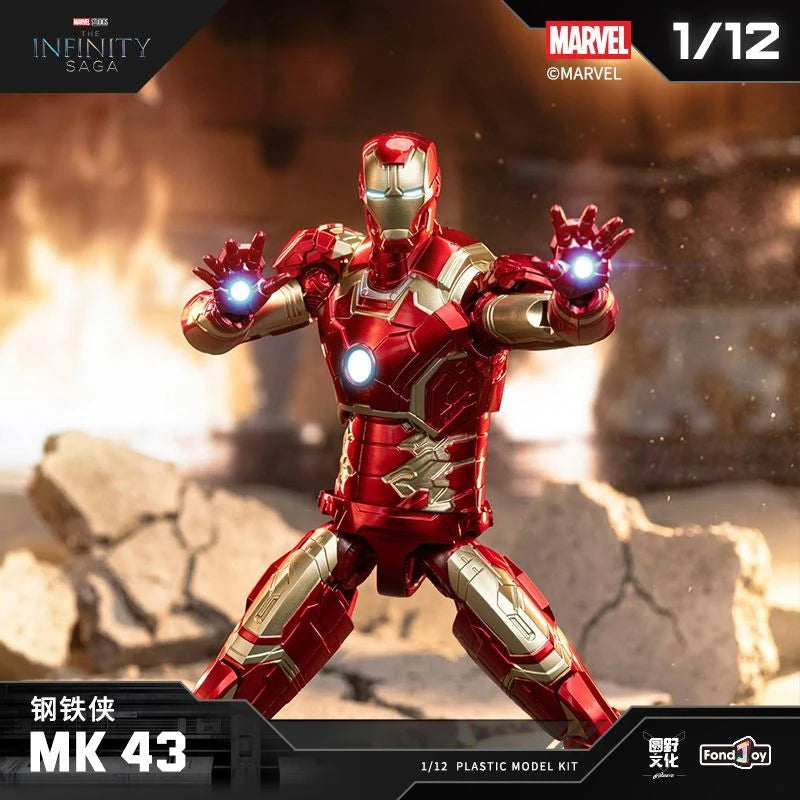 En Stock Fondjoy The Infinity Saga Avengers Iron Man Tony Stark Mk21 Mk42 Mk2 Mk6 Mk43 War Machine ‌   Figura de acción, modelo de juguete, regalo