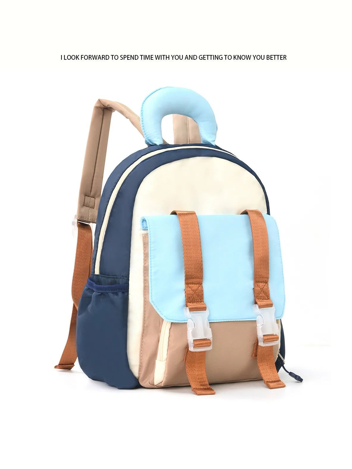 Mochila infantil a juego de colores, bonita mochila escolar para jardín de infantes, mochila de viaje de ocio con colores contrastantes