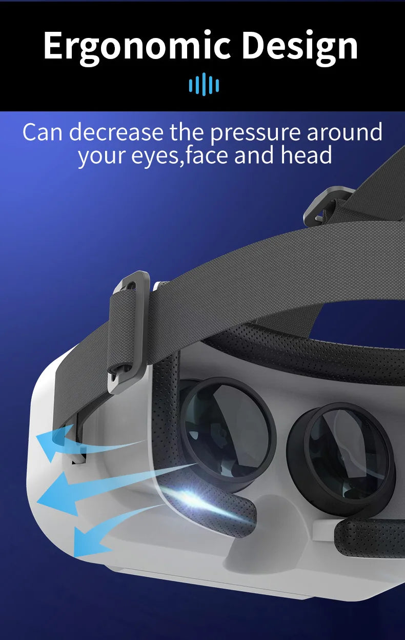 Shinecon Viar gafas de realidad Virtual VR auriculares dispositivo 3D casco gafas lentes para teléfono inteligente juego celular conjunto móvil