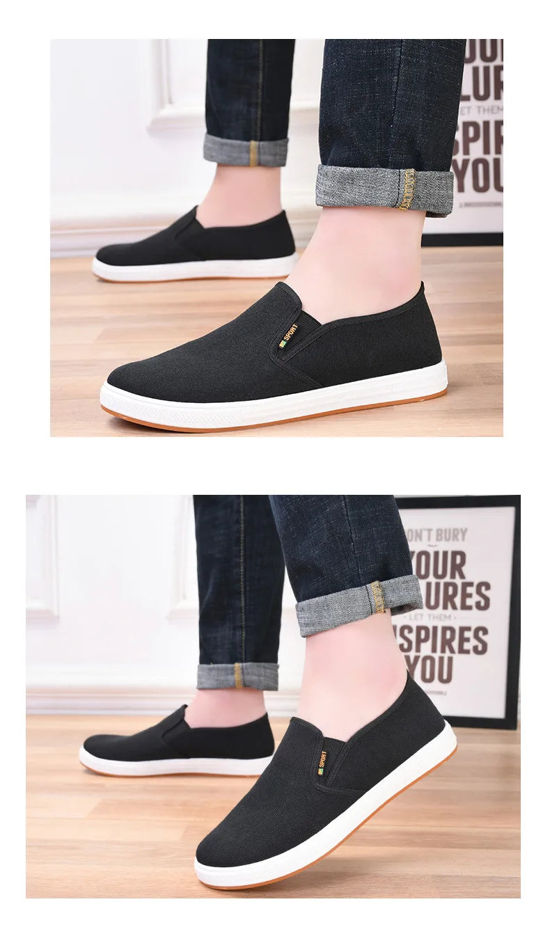 Zapatillas de Lona para Hombre sin Cordones | Livianas y Casuales