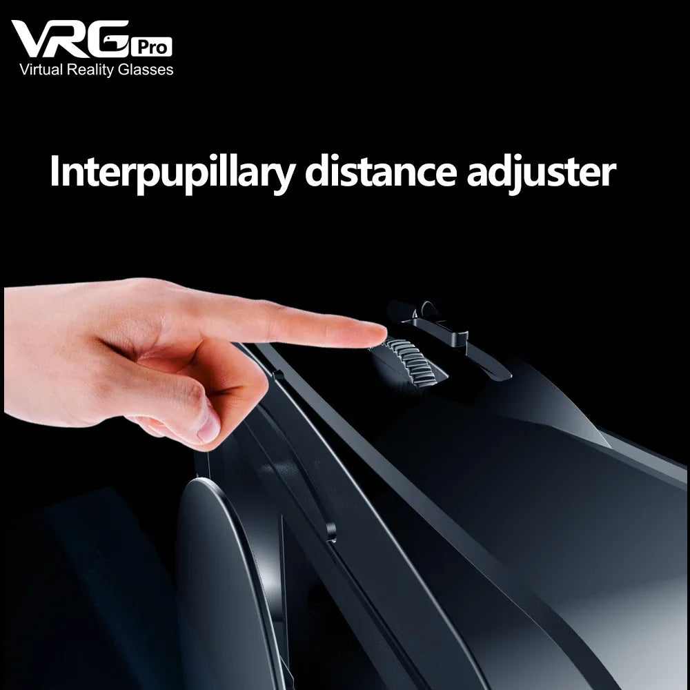 VRG Pro 3D gafas de realidad Virtual VR dispositivos auriculares Viar gafas lentes de casco inteligentes para teléfonos inteligentes visor dispositivos móviles