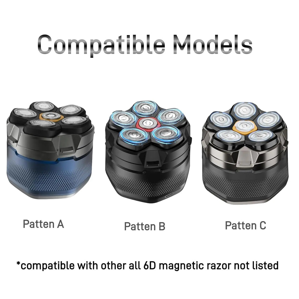 Cuchilla de Repuesto para Afeitadora FK-8750, Cabezal de Afeitado Magnético 6D, Cuchilla de Acero Inoxidable Impermeable para Afeitadoras