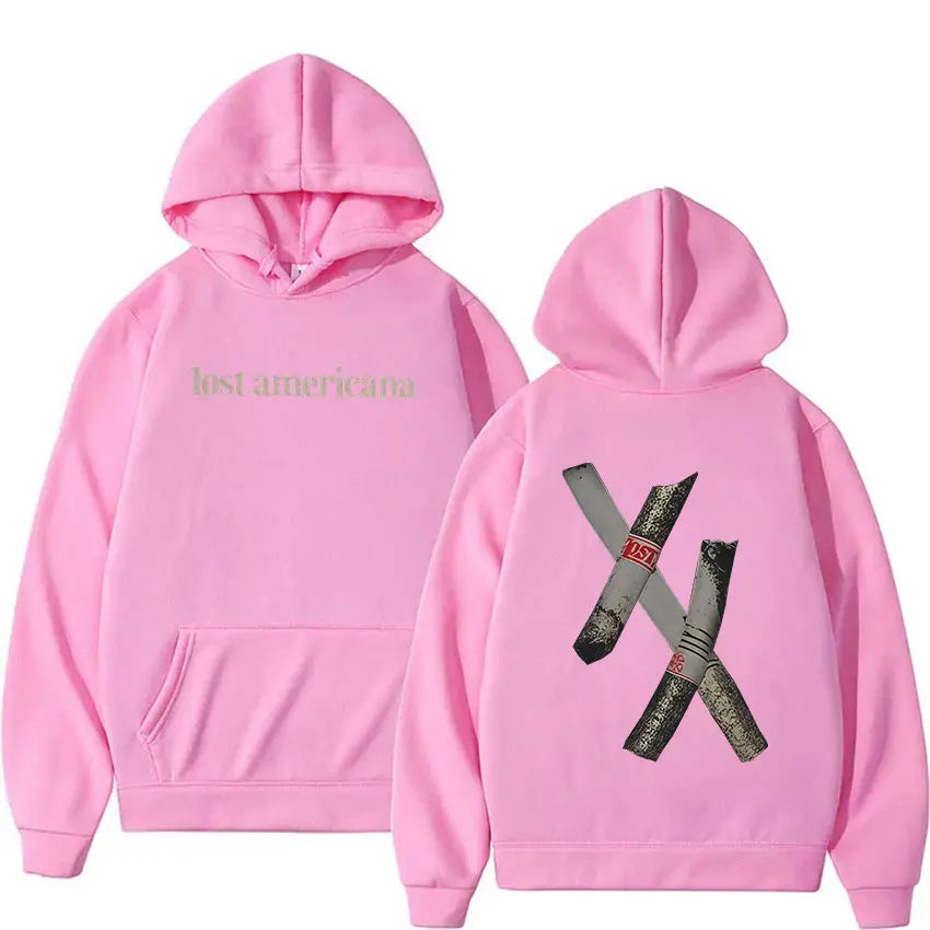 Sudadera MGK Lost Americana Tour, Hip Hop Vintage Oversize