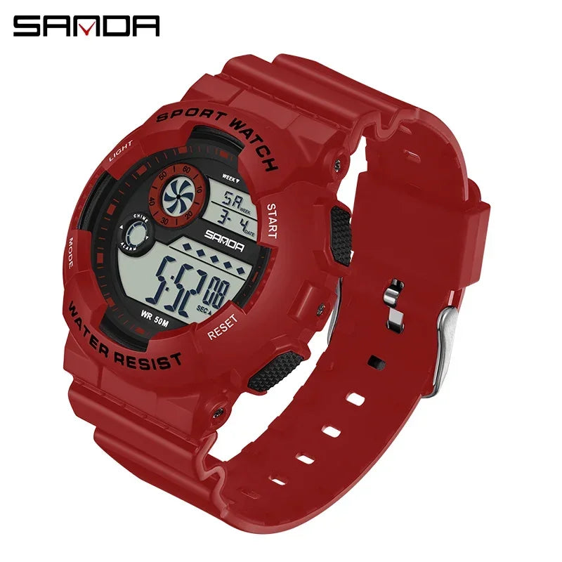 Reloj Digital LED SANDA Deportivo para Mujer