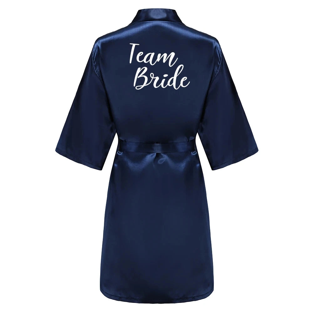 Bata de Satén para Mujer – Ropa de Dormir Talle Grande