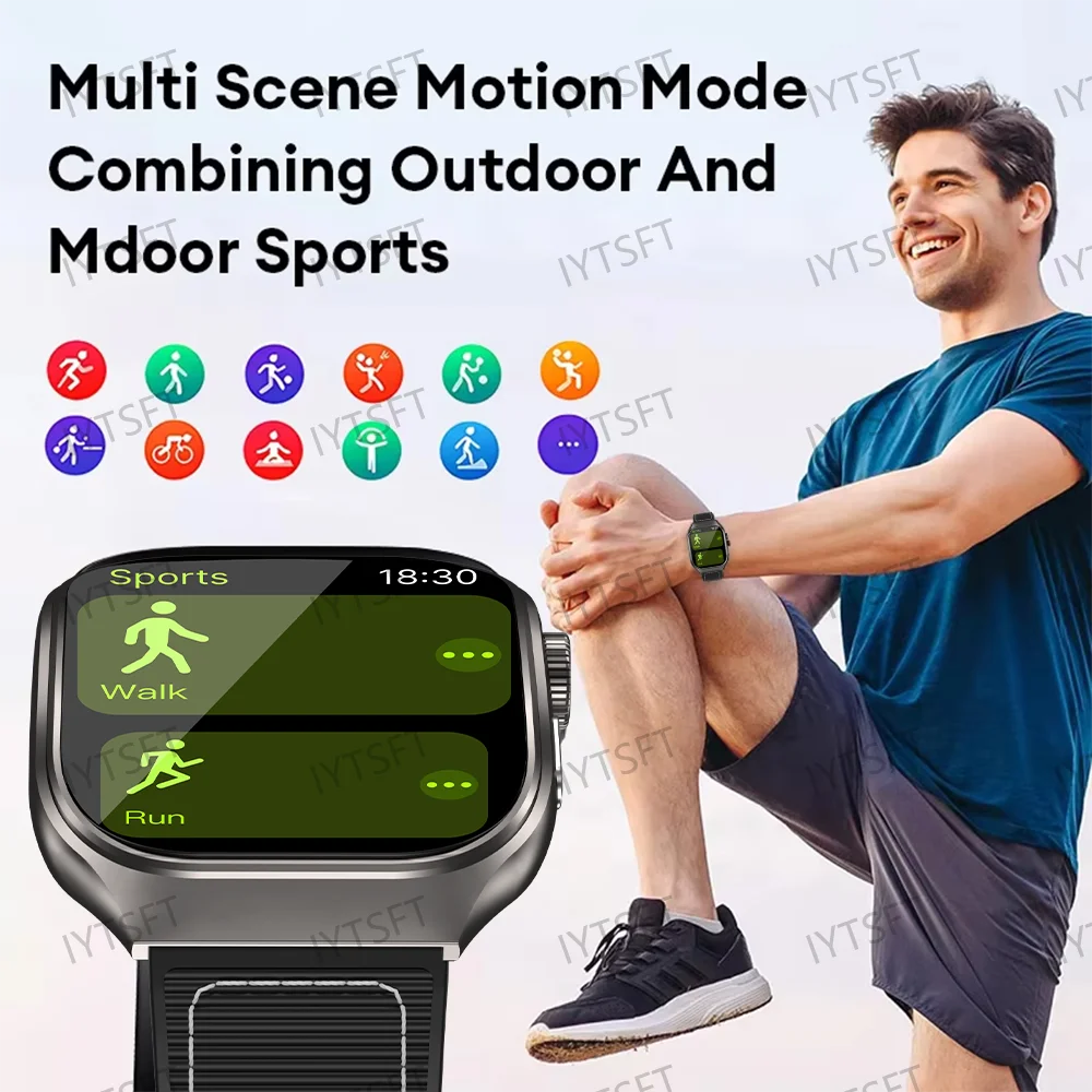 Reloj inteligente LAXASFIT con pantalla curva de 2,01 pulgadas para hombre, Bluetooth 5,3, llamada HD, múltiples modos deportivos, reloj de regalo para mujer
