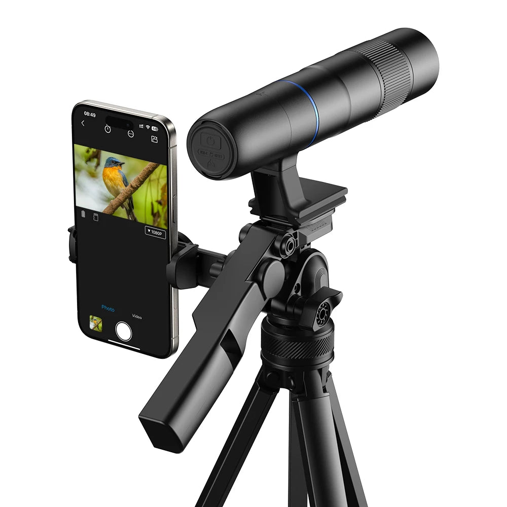 Monocular Digital APEXEL VisionMax Zoom Óptico 45X para Observación de Aves