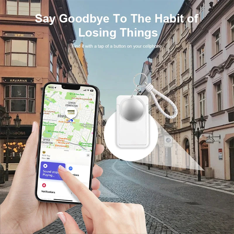 Mini Rastreador Inteligente Compatible con la Aplicación Apple Find My, Localizador Antipérdida para Mascotas, Perros, Gatos, Llaves, Carteras, Equipaje, Teléfonos, Niños, Ancianos