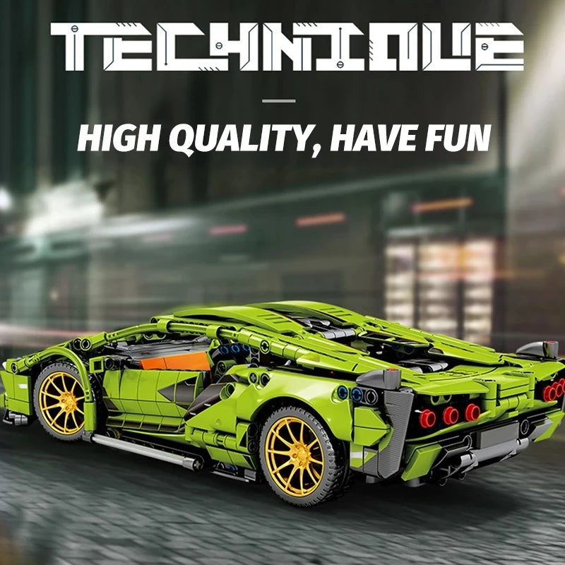 Coche de carreras de alta tecnología Lambor Sian FKP 37, bloques de construcción compatibles con juego de ladrillos técnicos 42115, juguetes, regalos de cumpleaños para niños