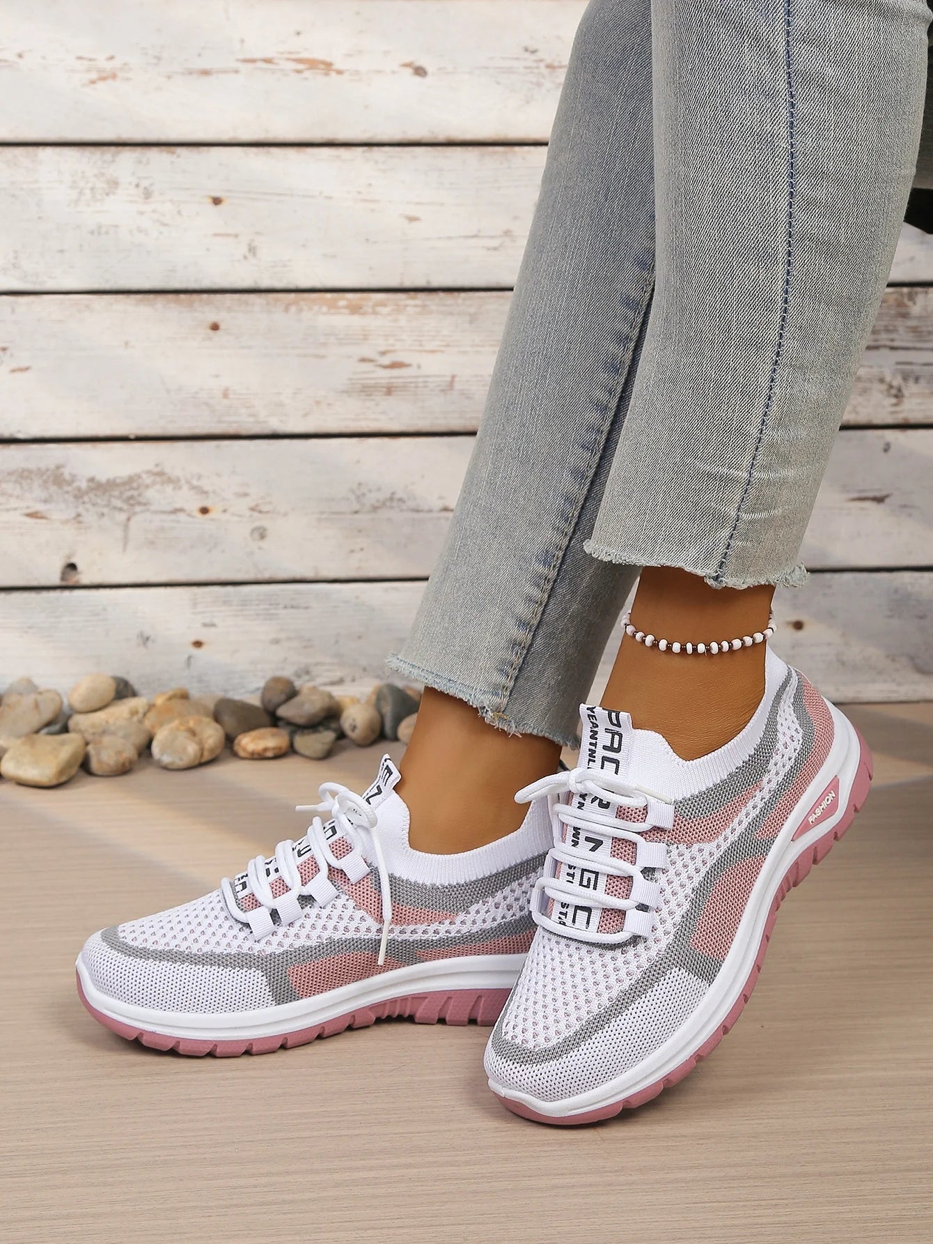 Zapatillas Informales de Lona para Mujer con Cordones