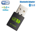 Adaptador USB WiFi Bluetooth 2 en 1 de 600Mbps, BT4.2, doble banda, 2.4G, 5GHz, tarjeta de red inalámbrica, Dongle sin controlador para ordenador portátil de escritorio