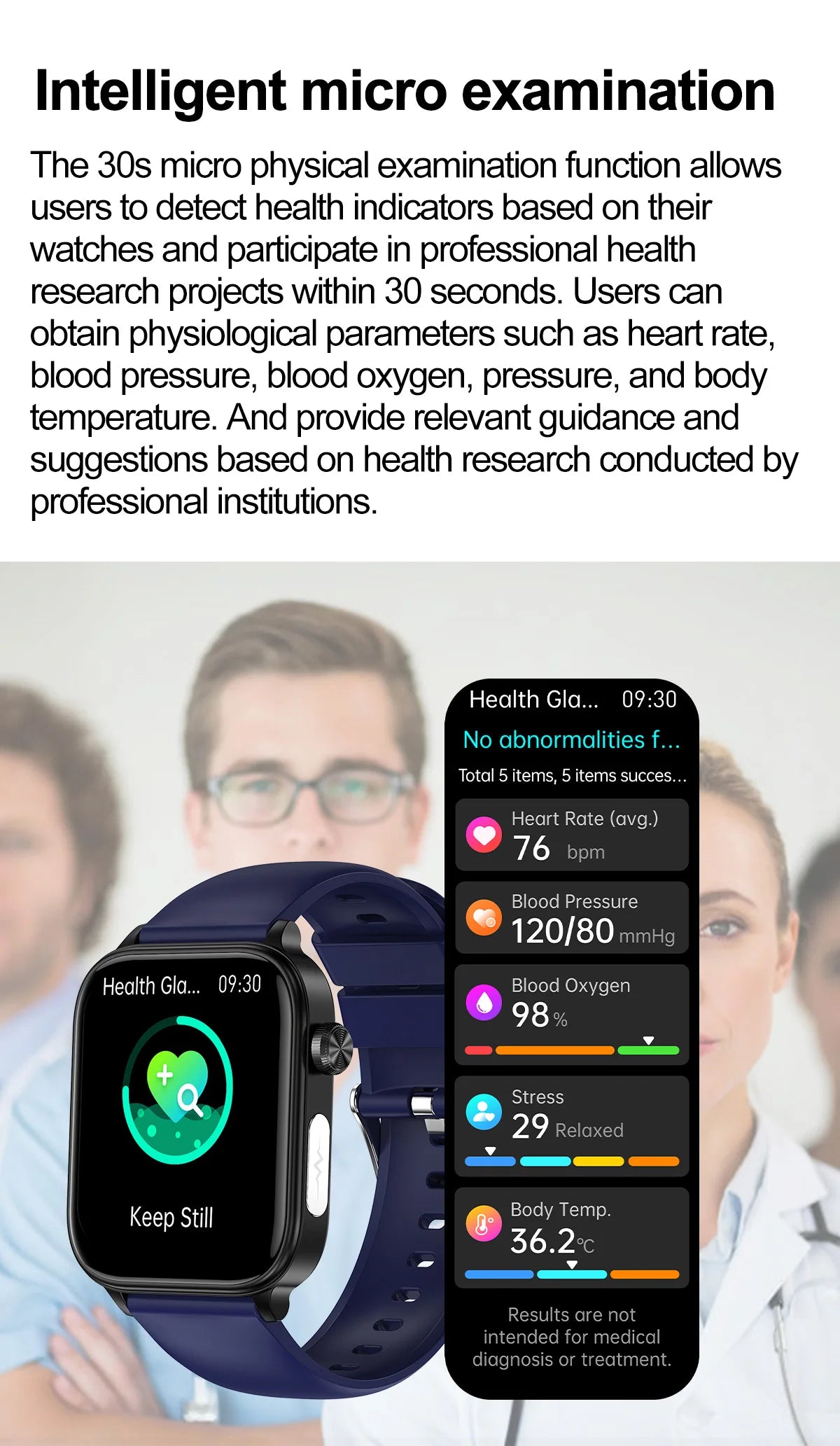Smartwatch con Diagnóstico AI y ECG para Hombre