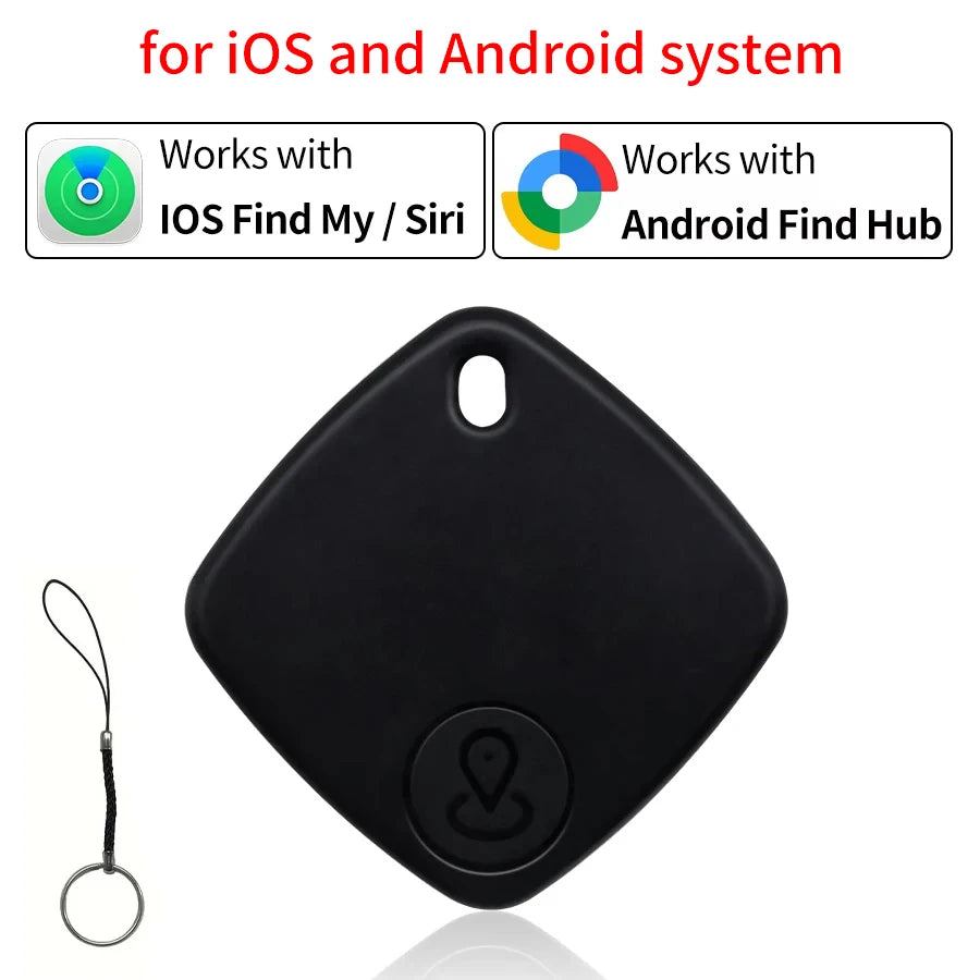 Mini dispositivo de seguimiento de mascotas, localizador de perros y gatos, rastreador GPS inteligente con Bluetooth, recordatorio antipérdida, funciona con la aplicación Findmy Android iOS