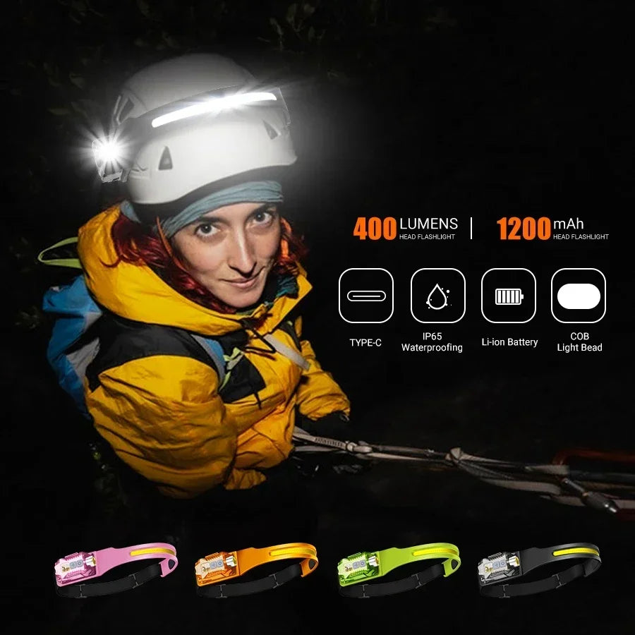Faro LED Recargable Alta Potencia para Exterior y Pesca