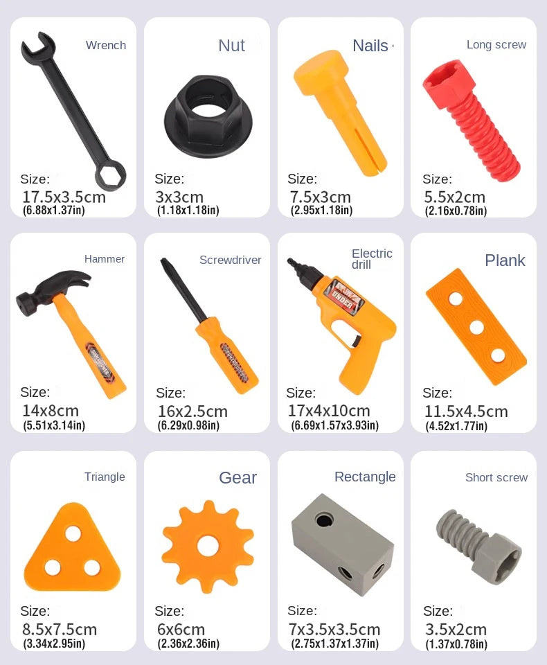 Kit de Herramientas de Juguete para Niños 40-41 Piezas