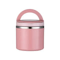 Lonchera de acero inoxidable sellada con doble asa, 630 ml