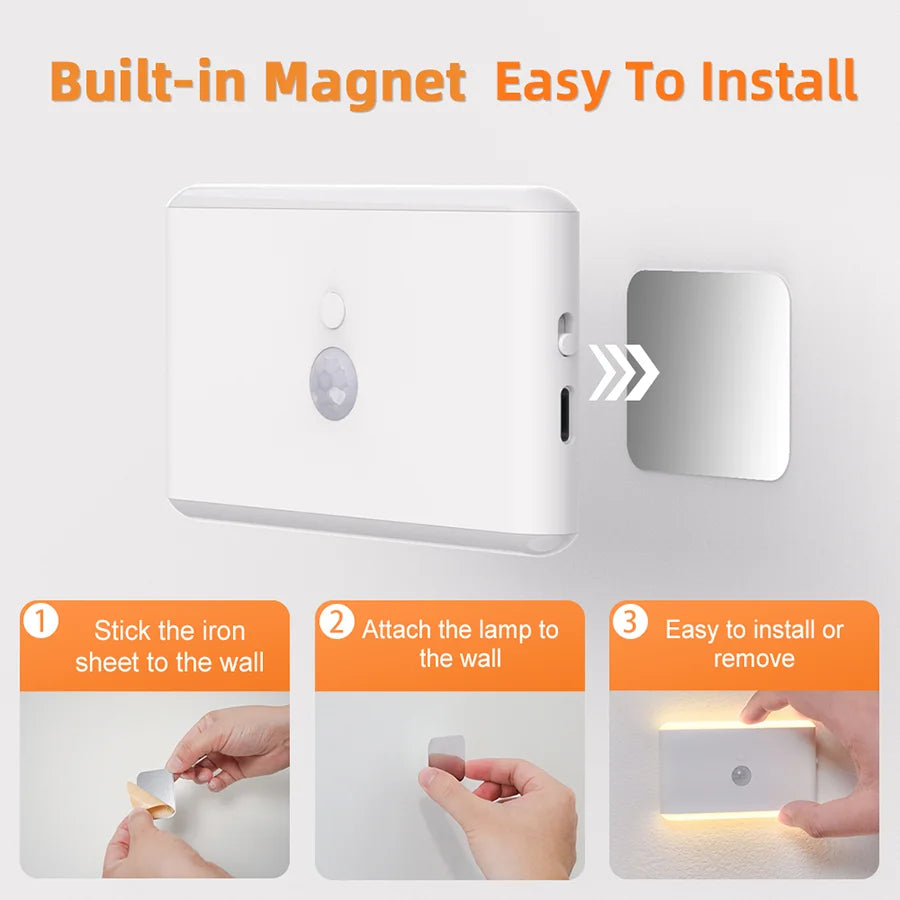 Lámpara de Pared LED Nocturna Recargable Cocina