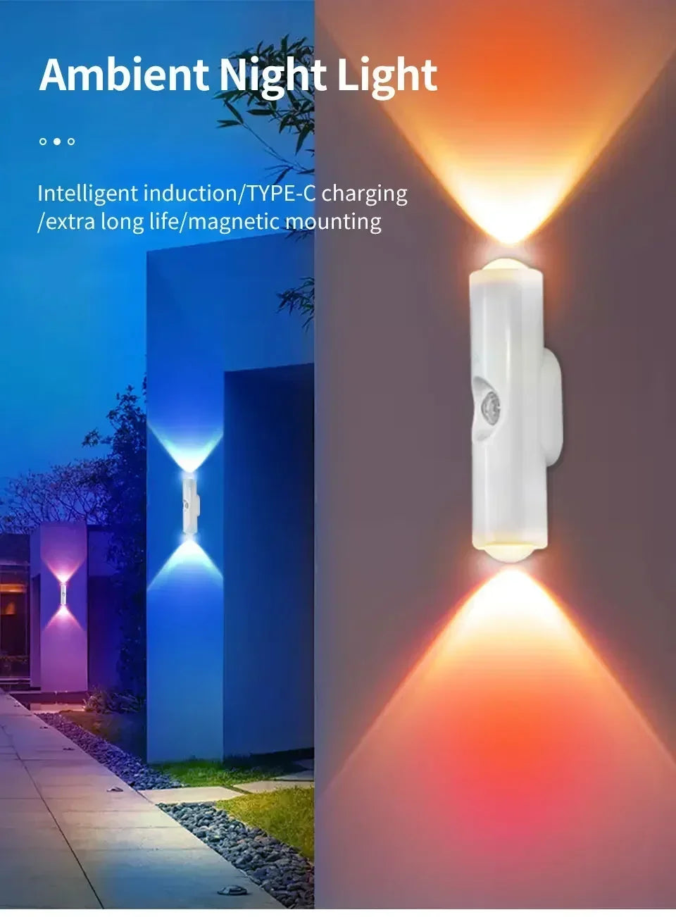 Luz de Pared RGB con Sensor de Movimiento USB