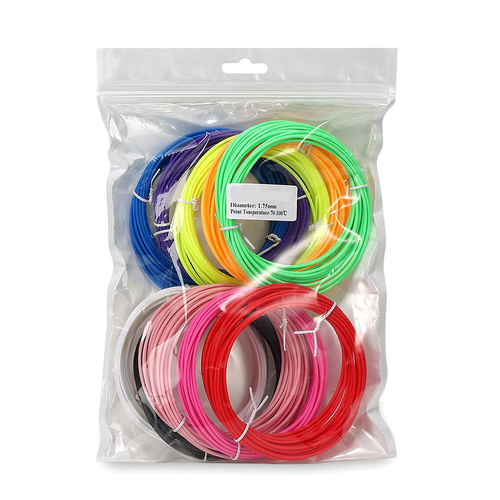 Filamento PLA Fluorescente 1.75mm para Bolígrafo 3D, 6 Colores