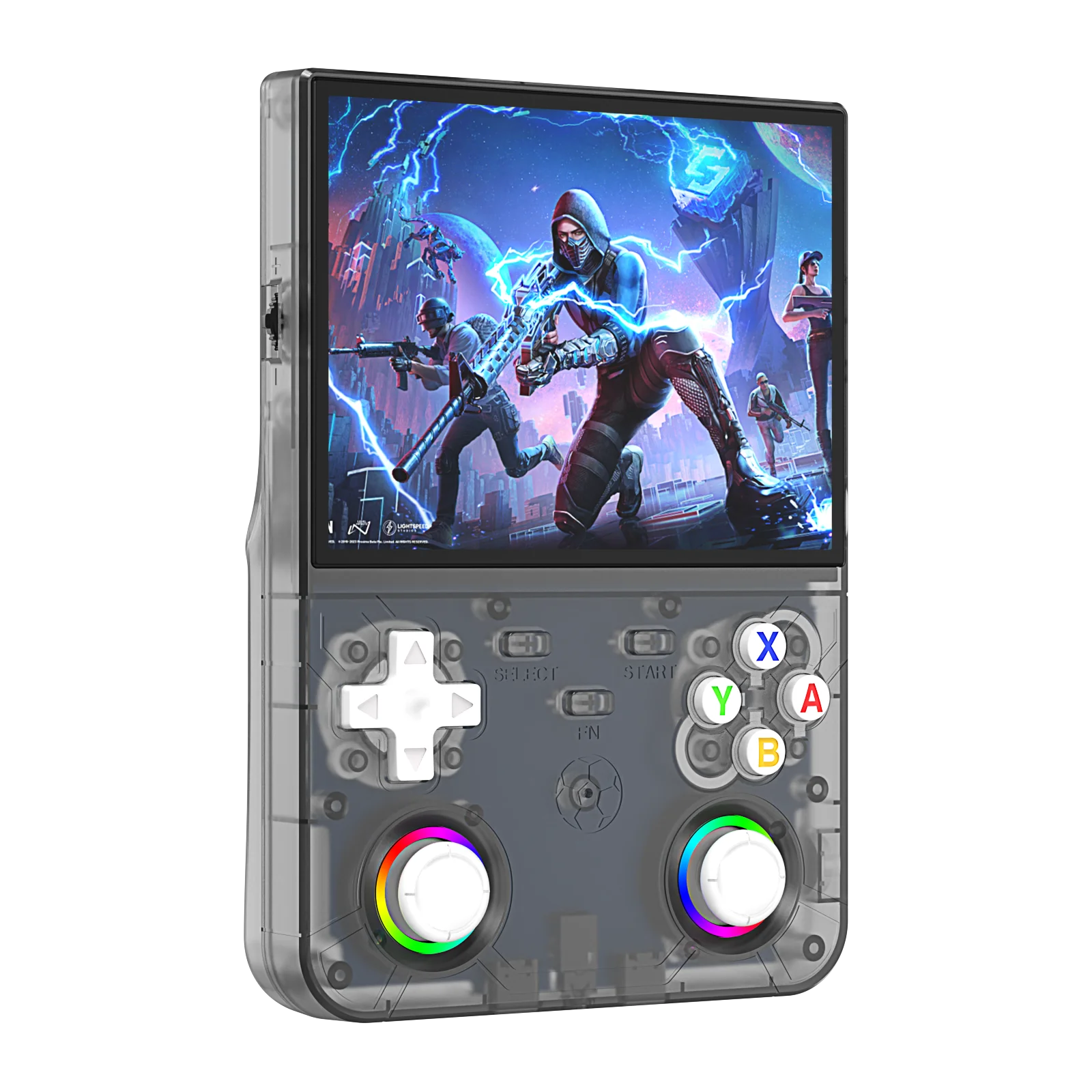 Consola portátil retro R36 Ultra X: 1 GB de RAM, WiFi 2.4G, más de 30 emuladores, altavoces duales, soporte de vibración y carga por USB-C.
