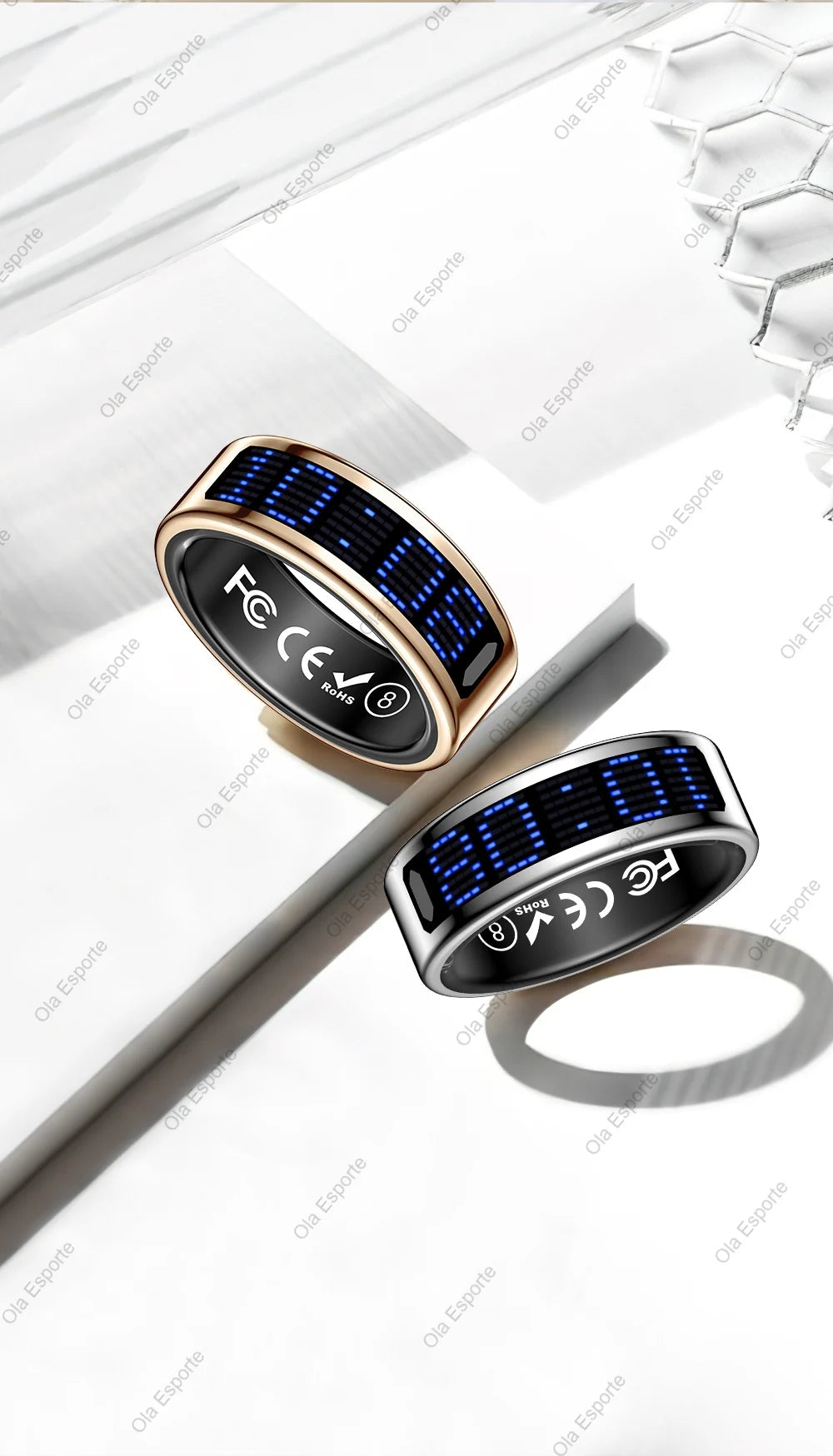 Anillo Inteligente Monitor Cardíaco y Oxígeno 5ATM