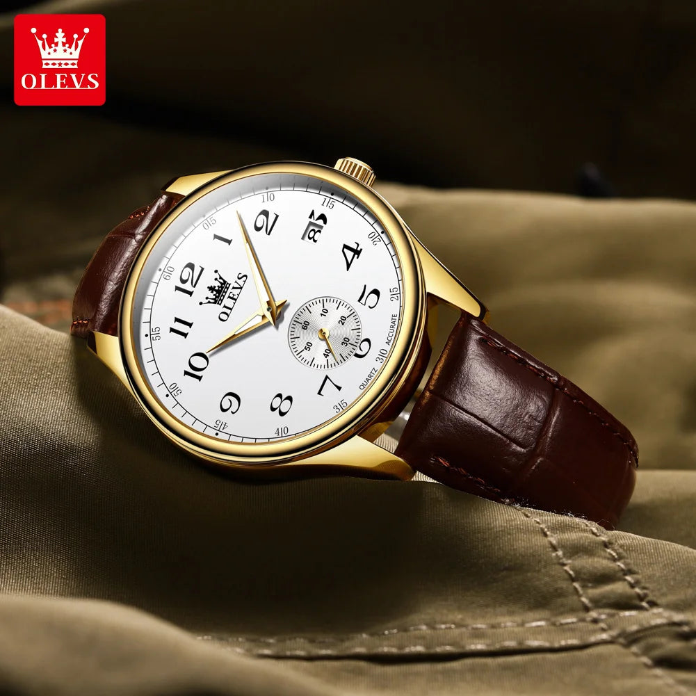 Reloj de Cuarzo OLEVS 3622 para Hombre, Resistente al Agua, Luminoso