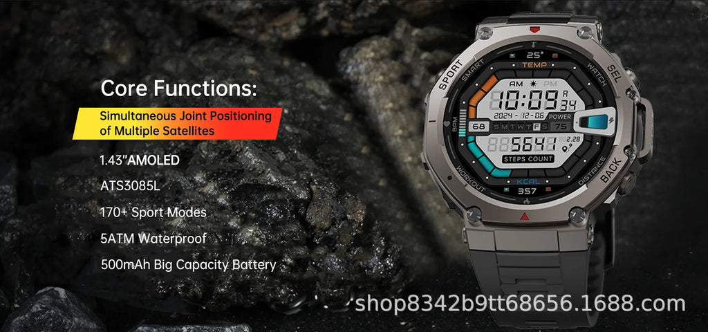 DM58 Reloj Inteligente AMOLED GPS Barómetro