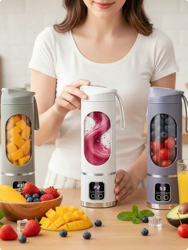 Licuadora Portátil USB para Jugos, Batidos y Milkshakes