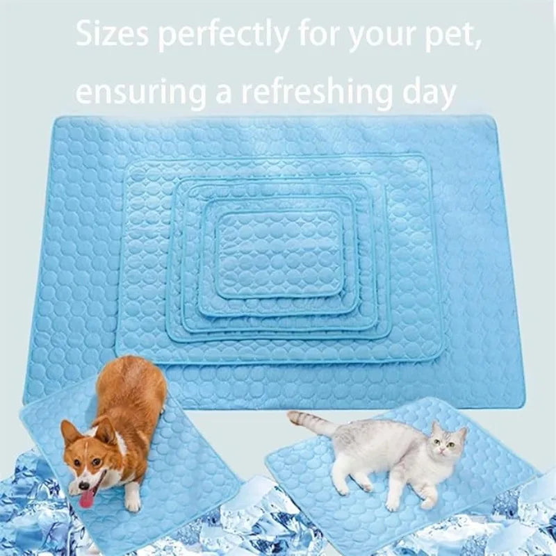 Alfombra Refrescante para Mascotas, Autoenfriante, Impermeable, para Perros y Gatos, Cama, Almohada, Cojín para Uso en Interiores y Exteriores