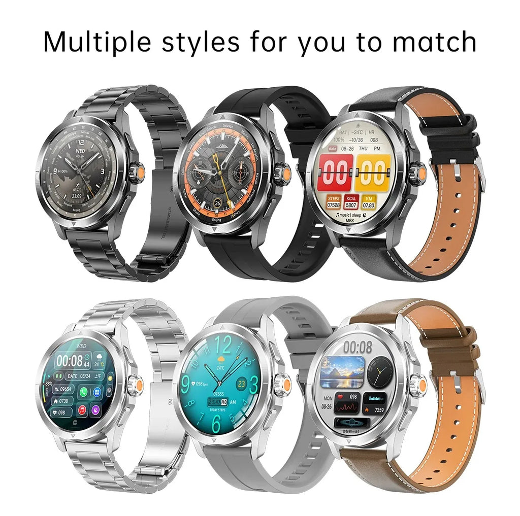 Nuevo para Xiaomi S4 Ultra deportes al aire libre reloj inteligente hombres 1,53 pulgadas AMOLED NFC GPS brújula ritmo cardíaco impermeable BT llamada Smartwatch