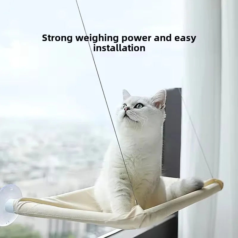 Hamaca Colgante para Gatos con Ventosa — Cama de Ventana