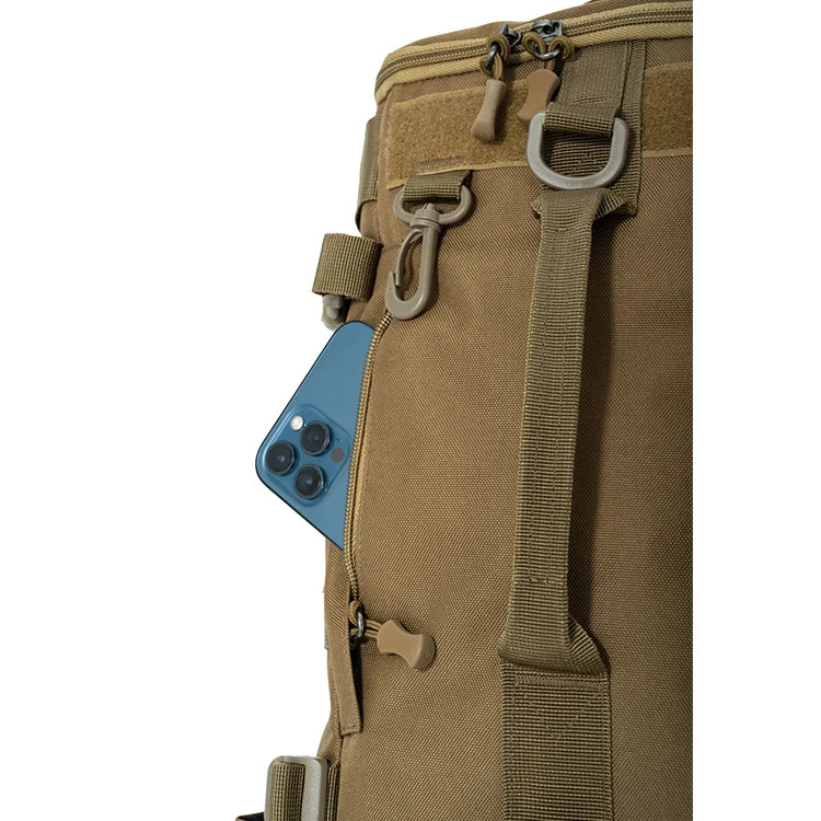 Mochila de pesca súper grande de 42L con asiento de poste |   correa de hombro acolchada |   camping, senderismo, almacenamiento de aparejos de pesca, entusiastas al aire libre